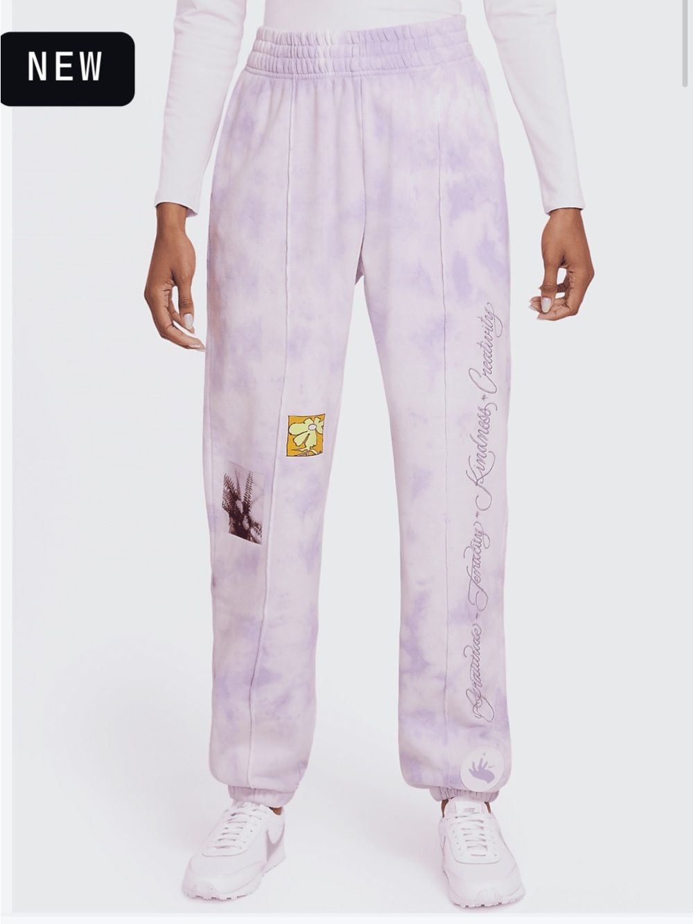 Nike women’s Lavender Tie-Dye Jogger Sweatpants
